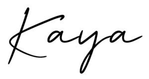Kaya-Schriftzug